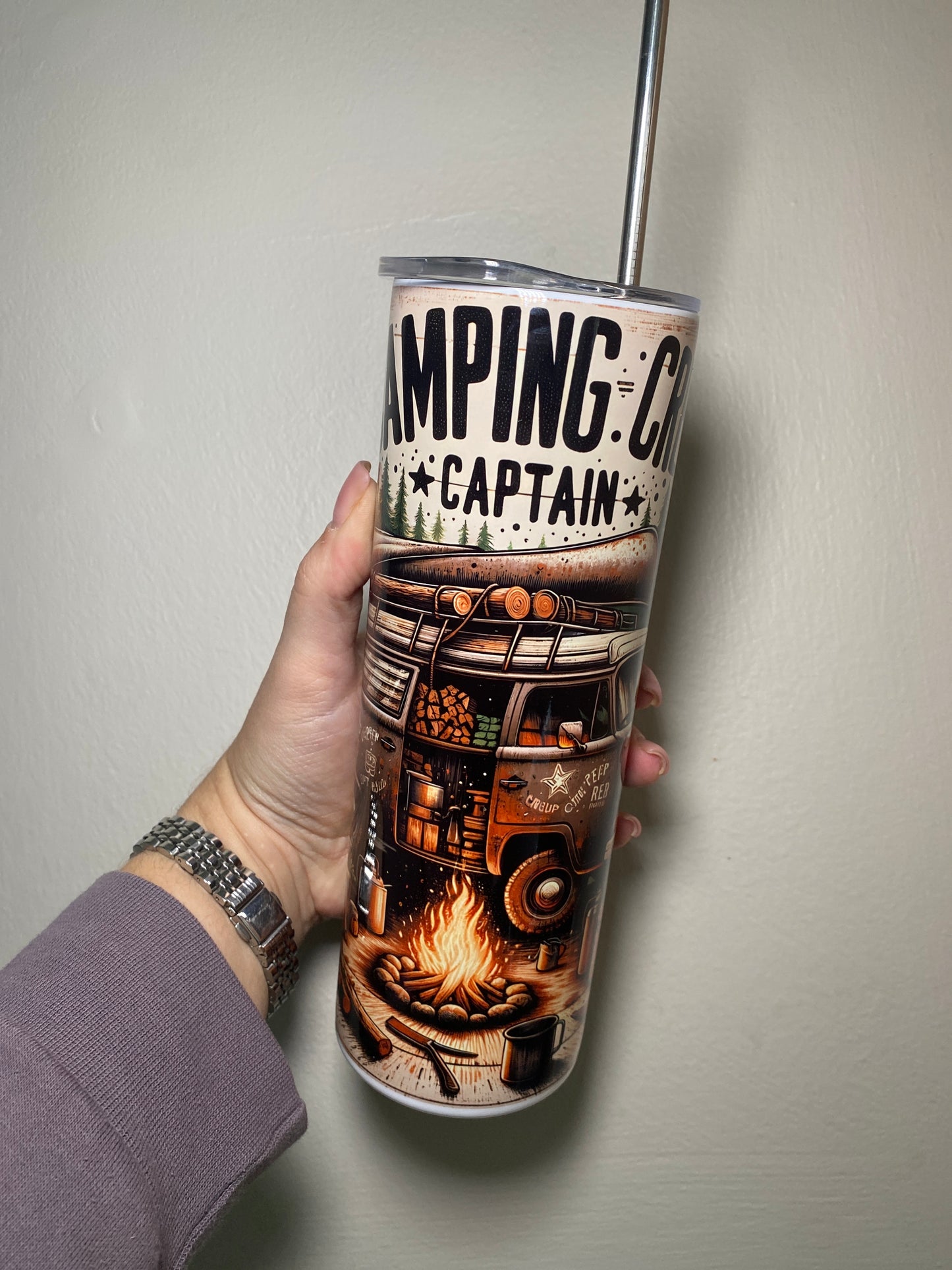 Camping crew captain - 20oz tumbler