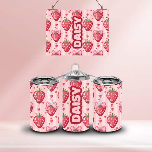 Strawberries- 12oz standard/sippy tumbler