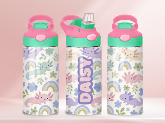 Axylotyl - 12oz flip straw water bottle