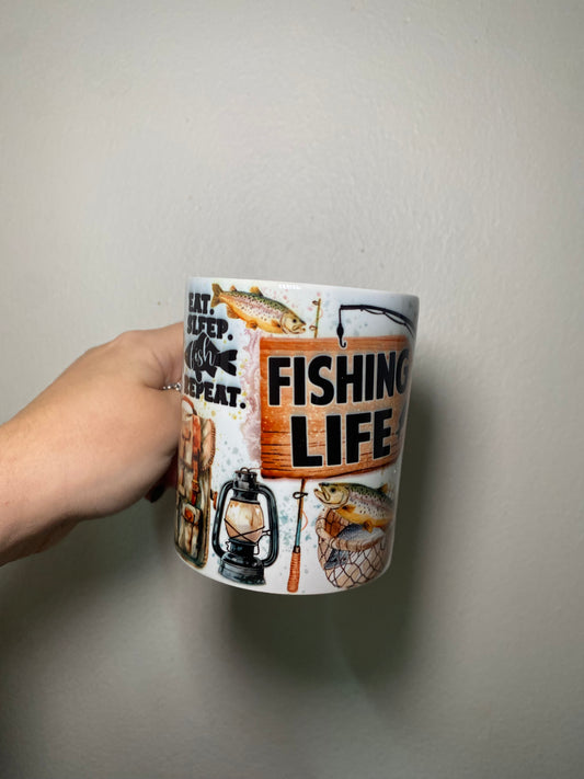 Fishing life - 11oz Ceramic mug