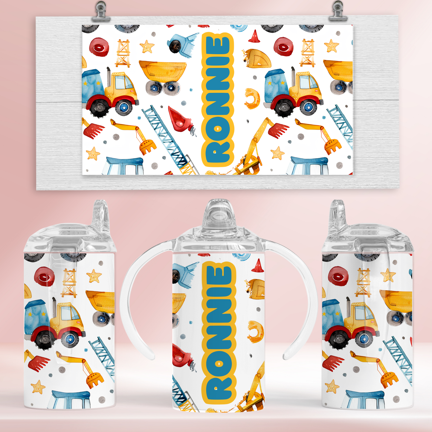 Digger personalised- 12oz standard/sippy tumbler