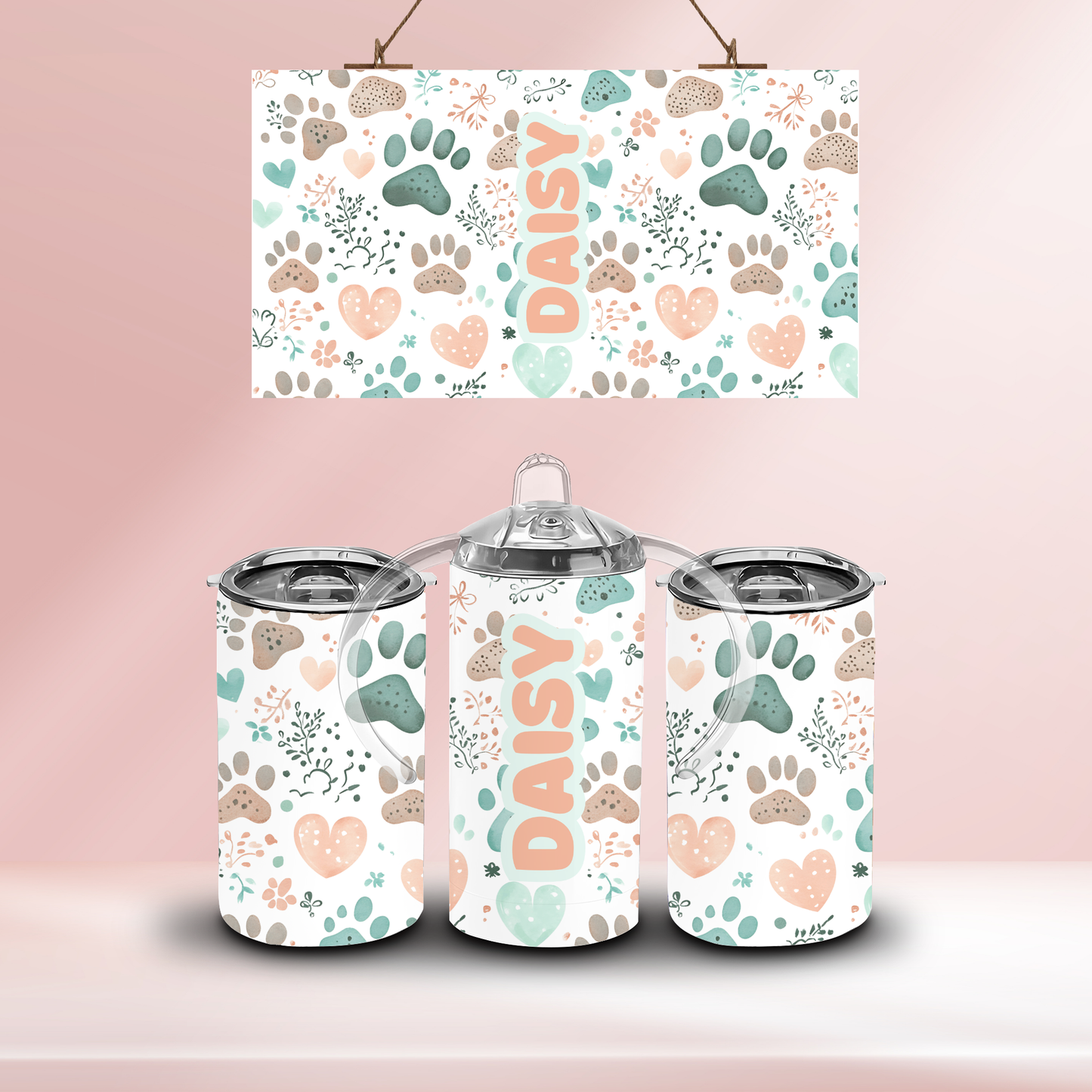 Paw prints - 12oz standard/sippy tumbler