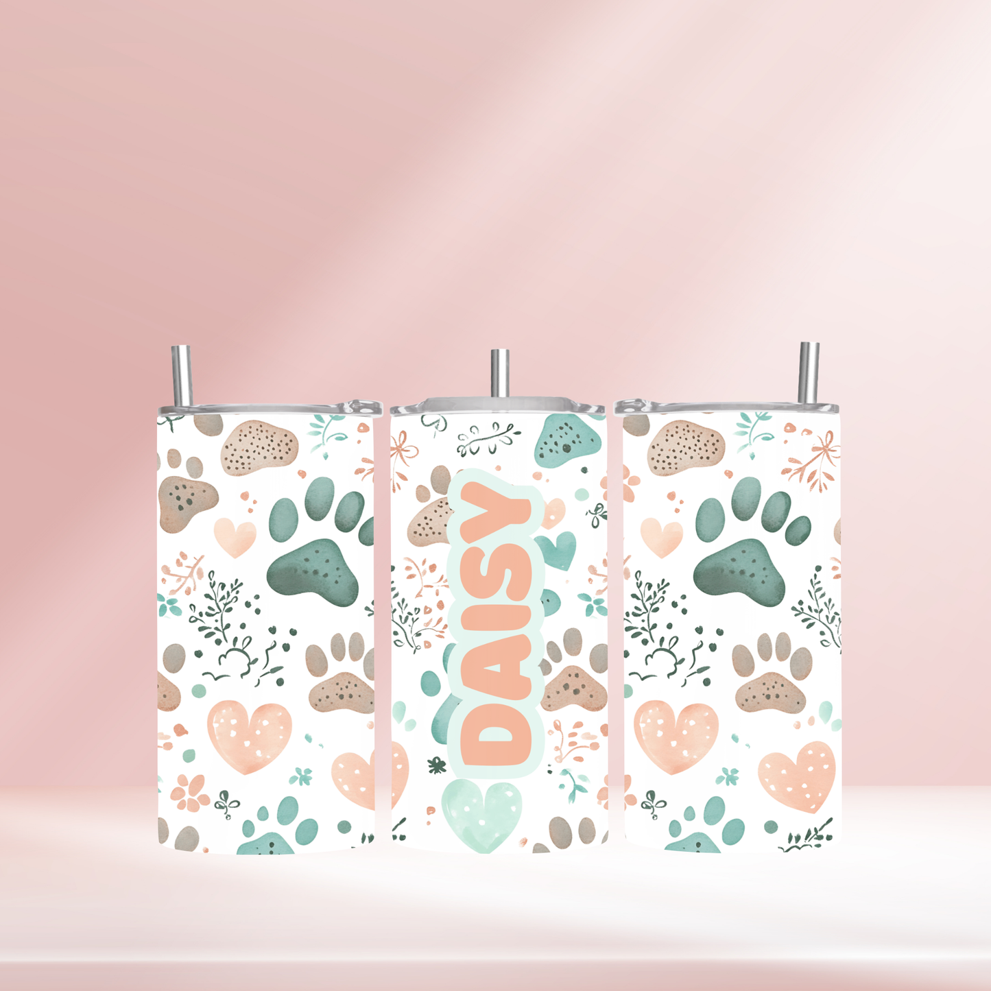 Paw prints - 12oz standard/sippy tumbler