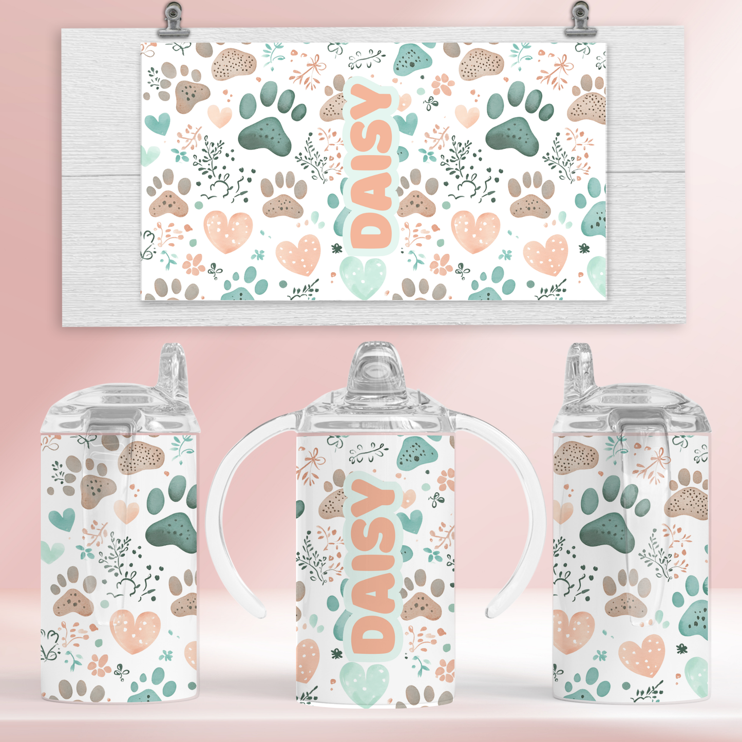 Paw prints - 12oz standard/sippy tumbler