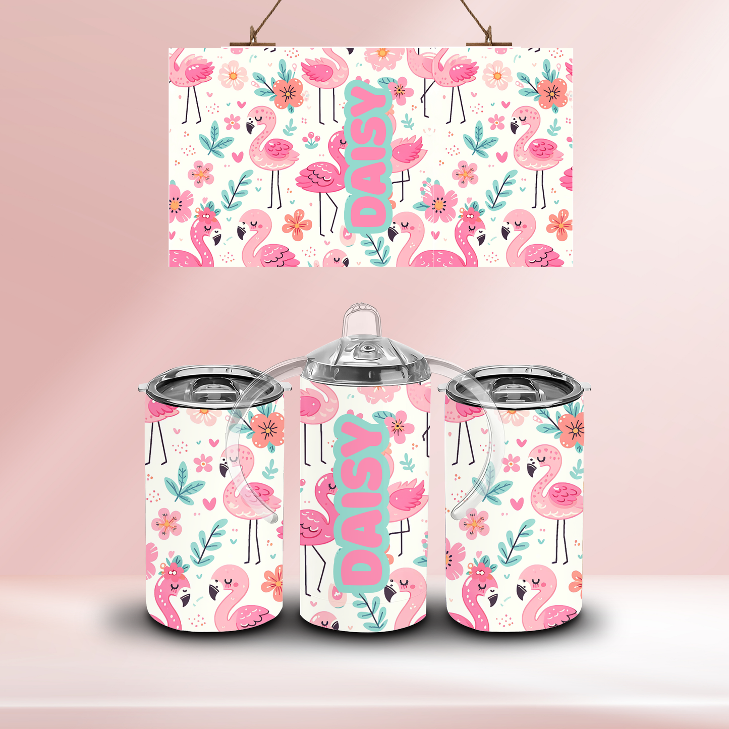 Flamingos - 12oz standard/sippy tumbler