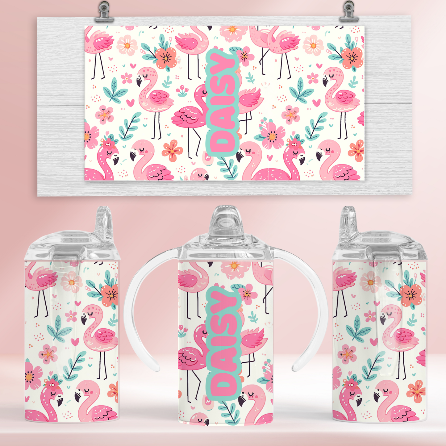 Flamingos - 12oz standard/sippy tumbler