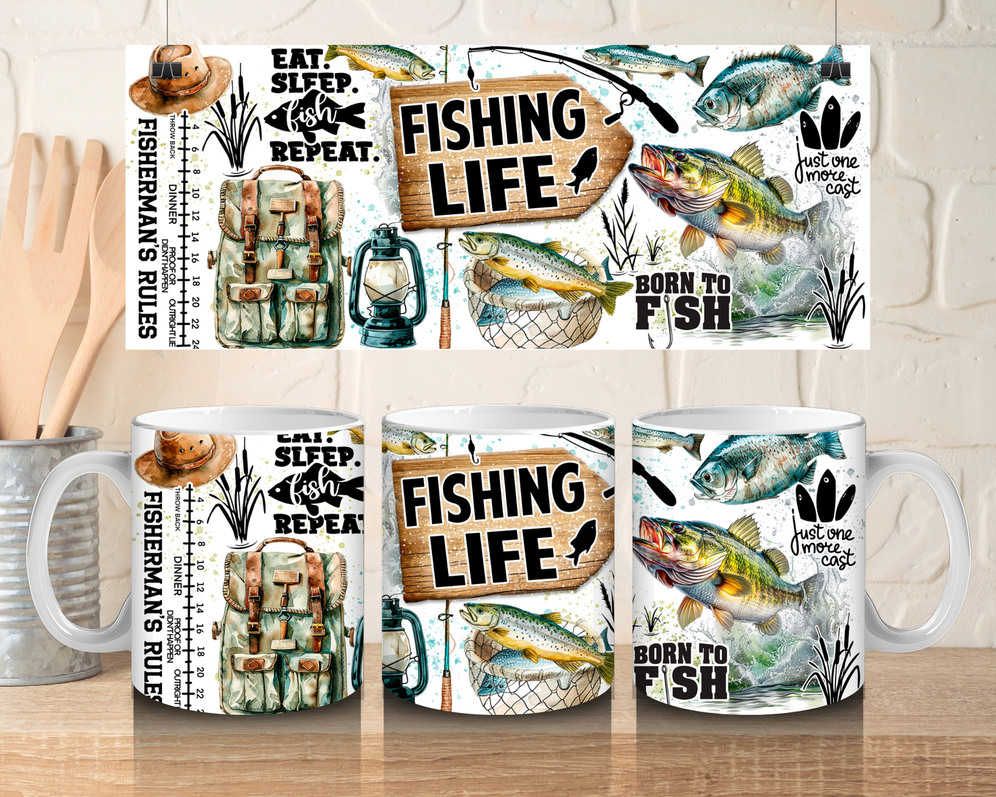 Fishing life - 11oz Ceramic mug