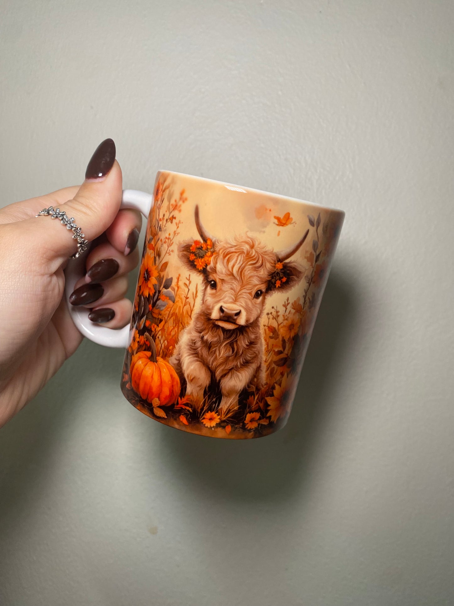 Highland cow autumn - 11oz Ceramic mug
