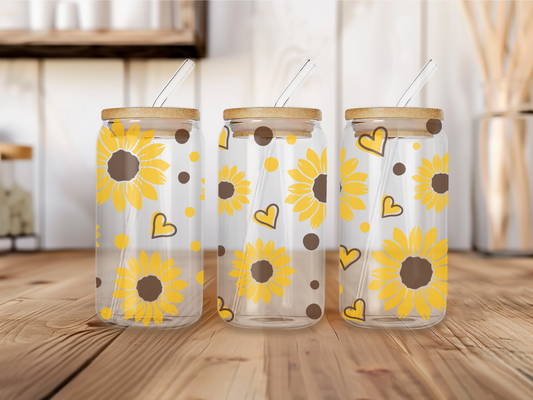Sunflower 16oz Libbey can