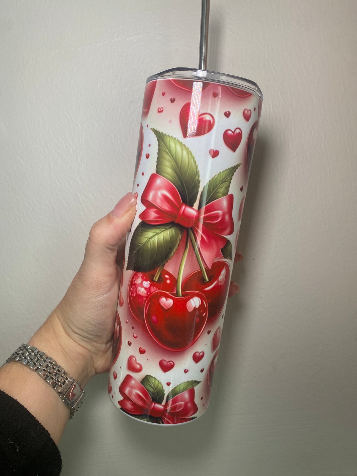Cherries & Bows - 20oz tumbler