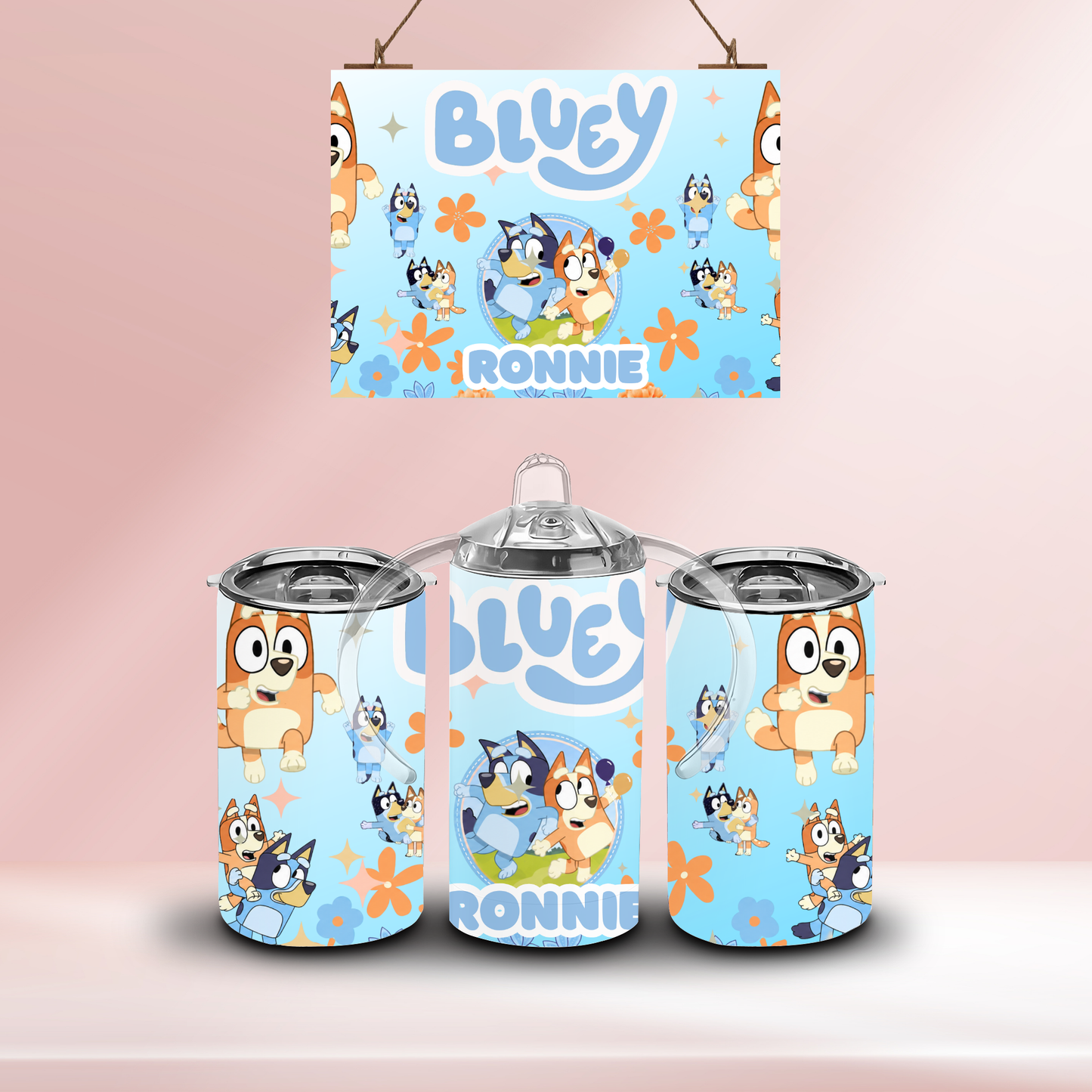 Bluey 2 - 12oz standard/sippy tumbler