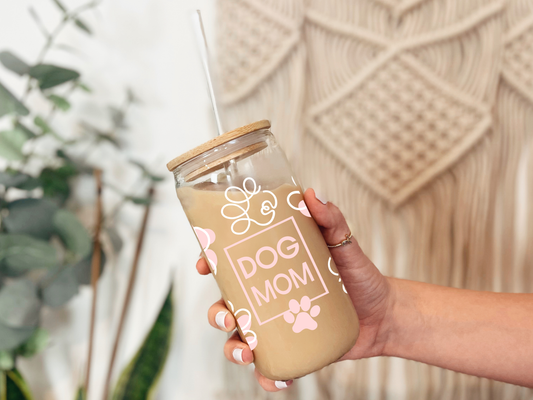 Dog Mom 16oz Libbey can