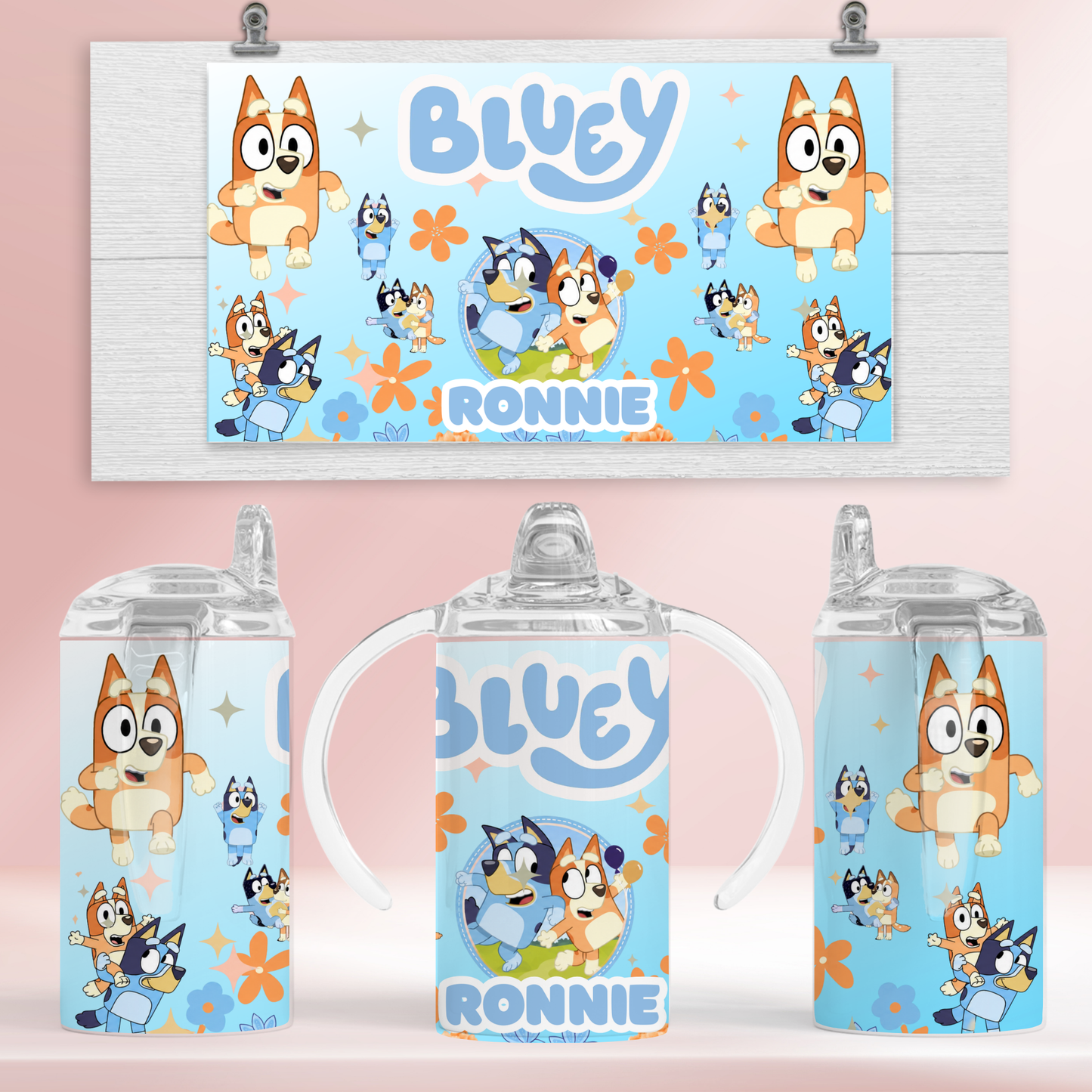 Bluey 2 - 12oz standard/sippy tumbler