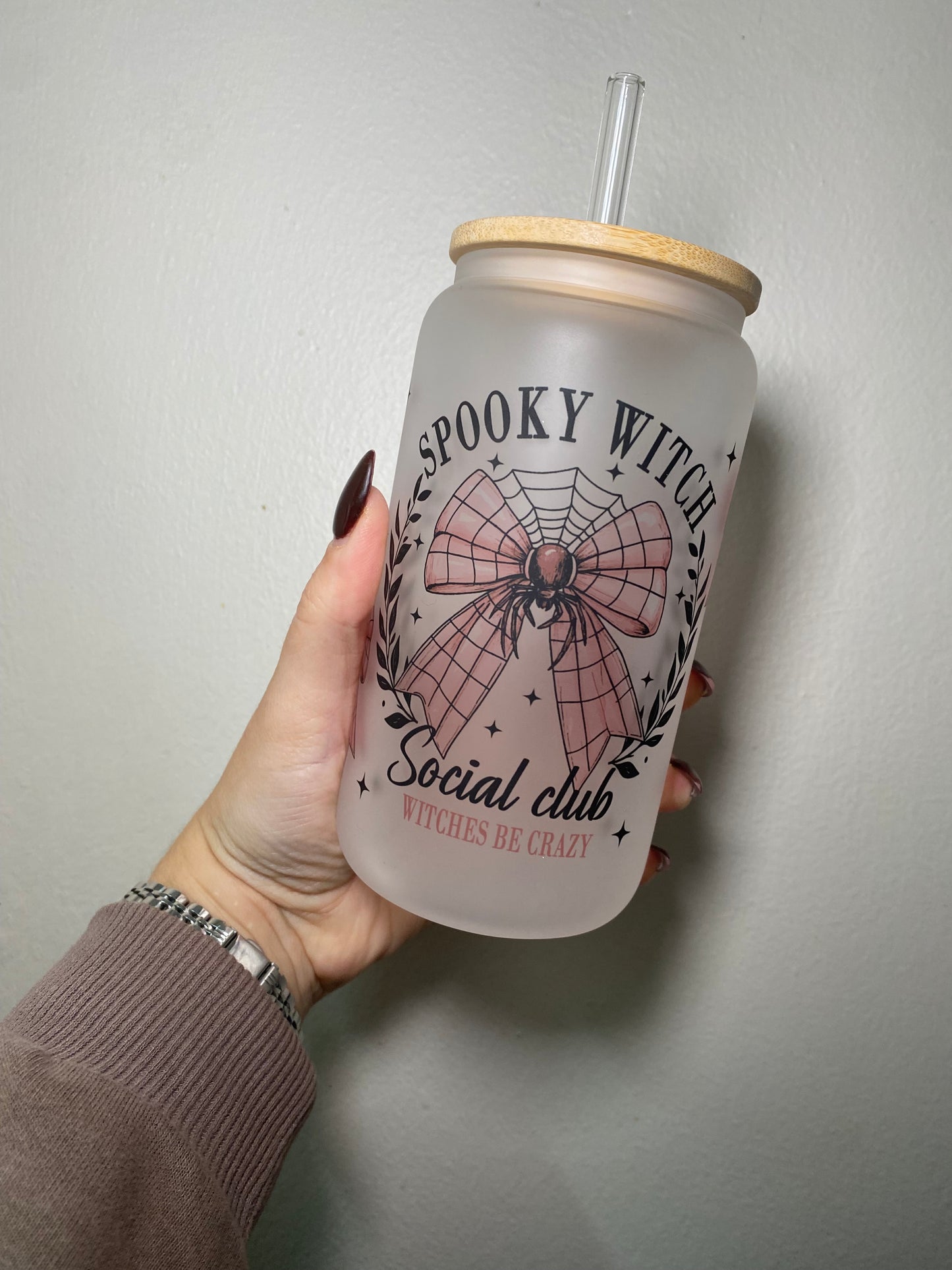 Spooky witch social club - 16oz libbey can