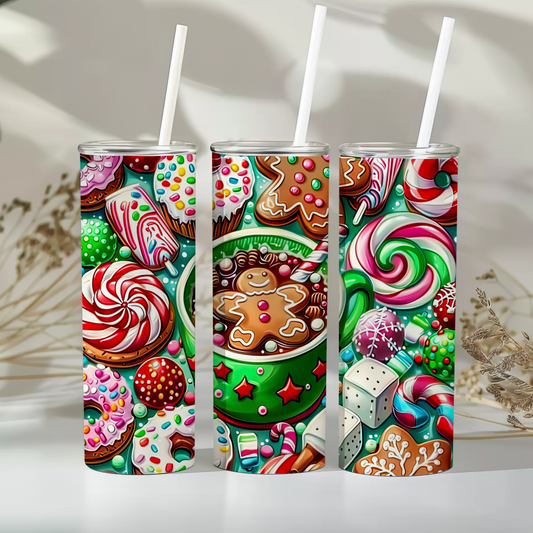 Christmas sweat treats - 20oz tumbler