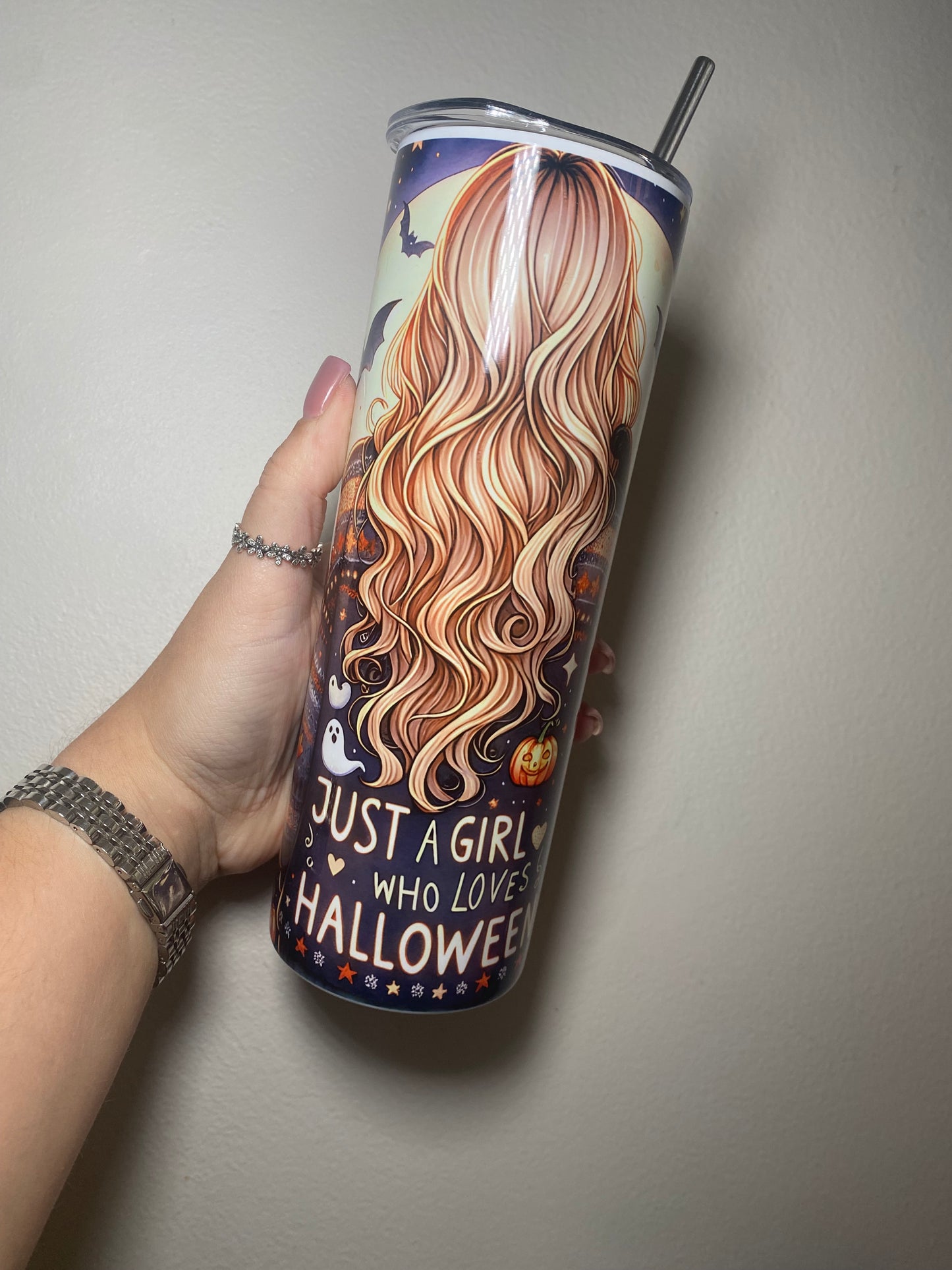 Just a girl who loves Halloween - 20oz tumbler