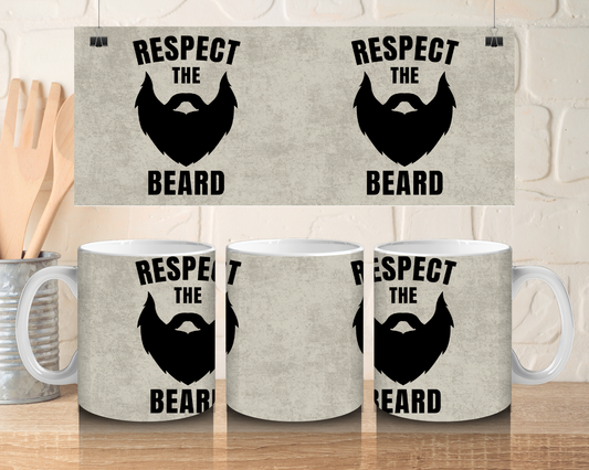 Respect the beard - 11oz Ceramic mug