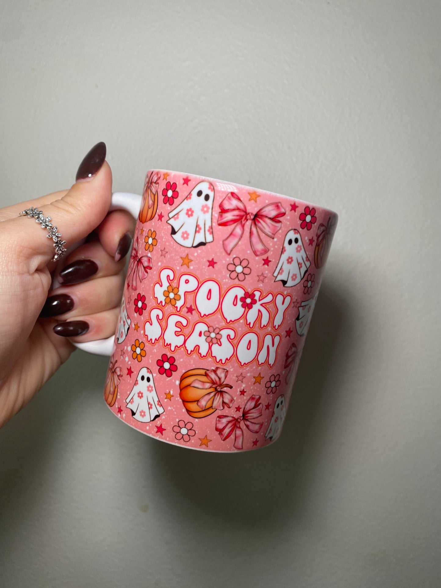 Spooky season pink - 11oz Ceramic mug