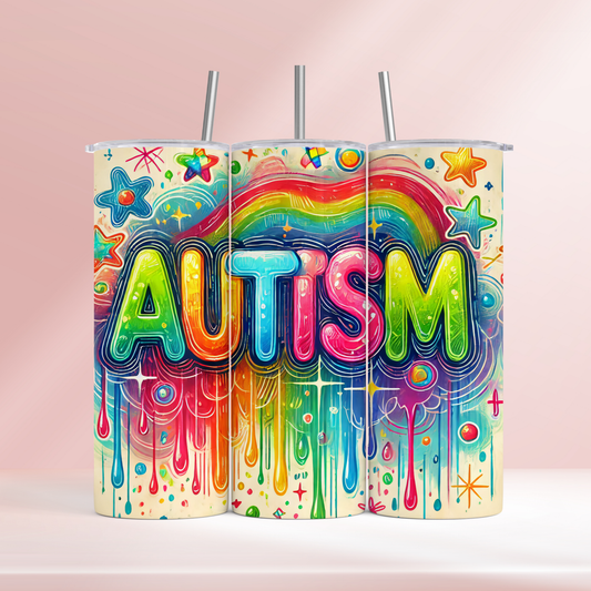 Autism colours - 20oz tumbler
