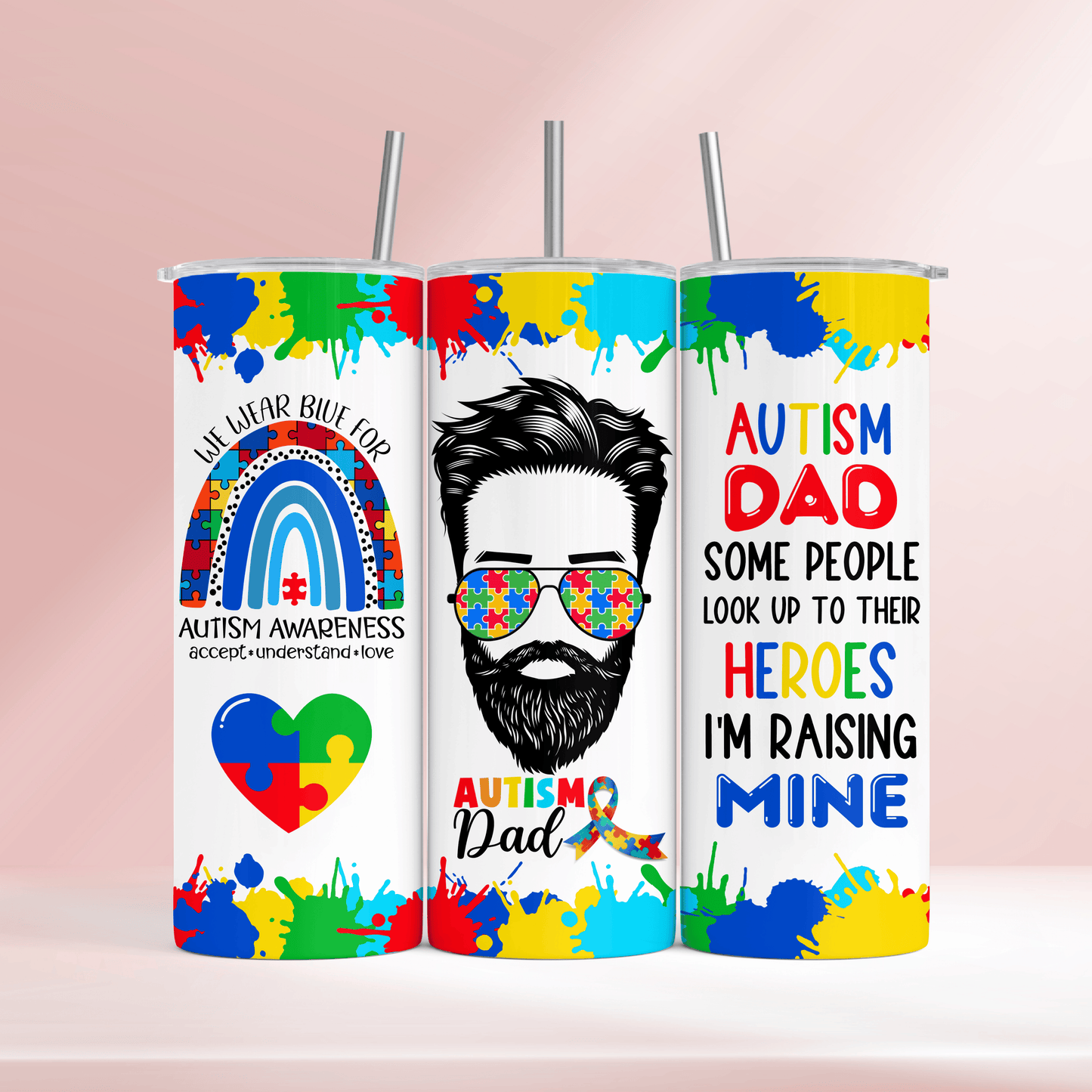 Autism dad - 20oz tumbler