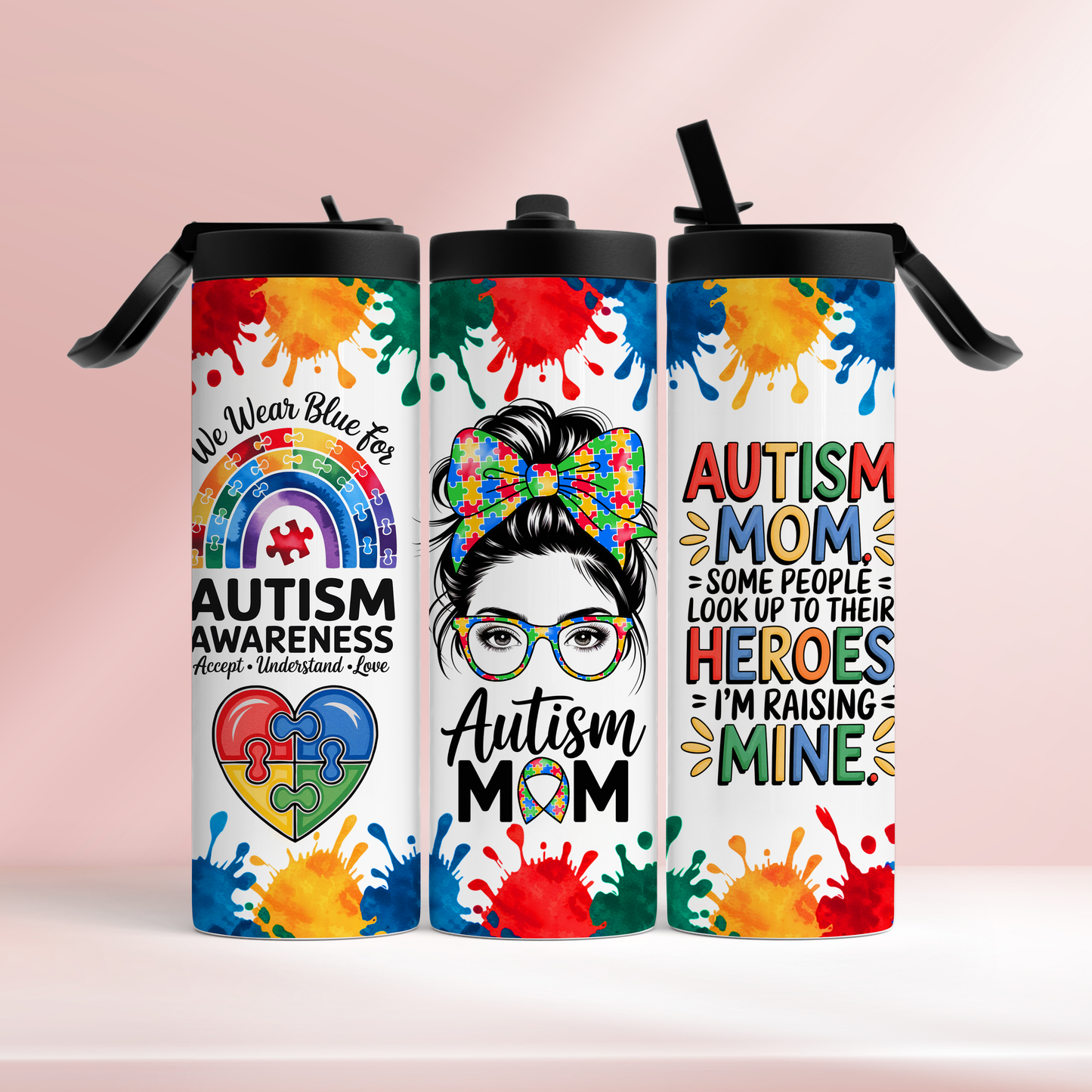 Autism mom -  20oz tumbler