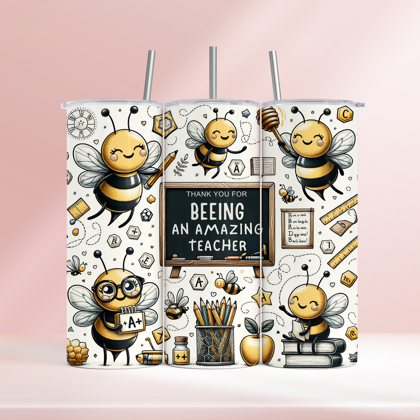 Thankyou for BEEing an amazing teacher - 20oz tumbler