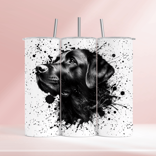 Black labrador - 20oz tumbler