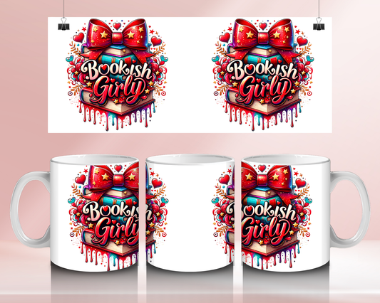 Bookish girlie - 11oz Ceramic mug