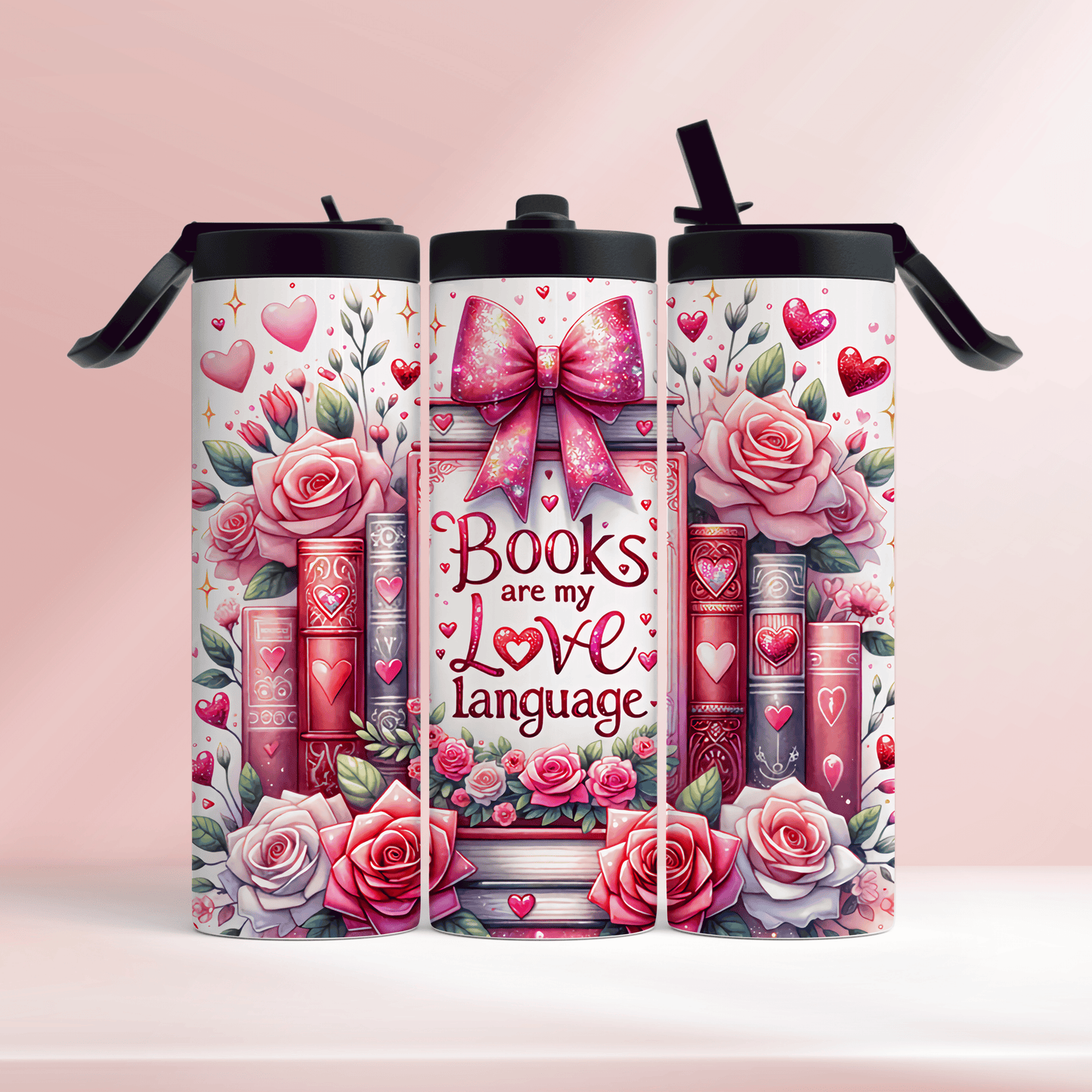 🩷 Books are my love language 🩷 - 20oz tumbler