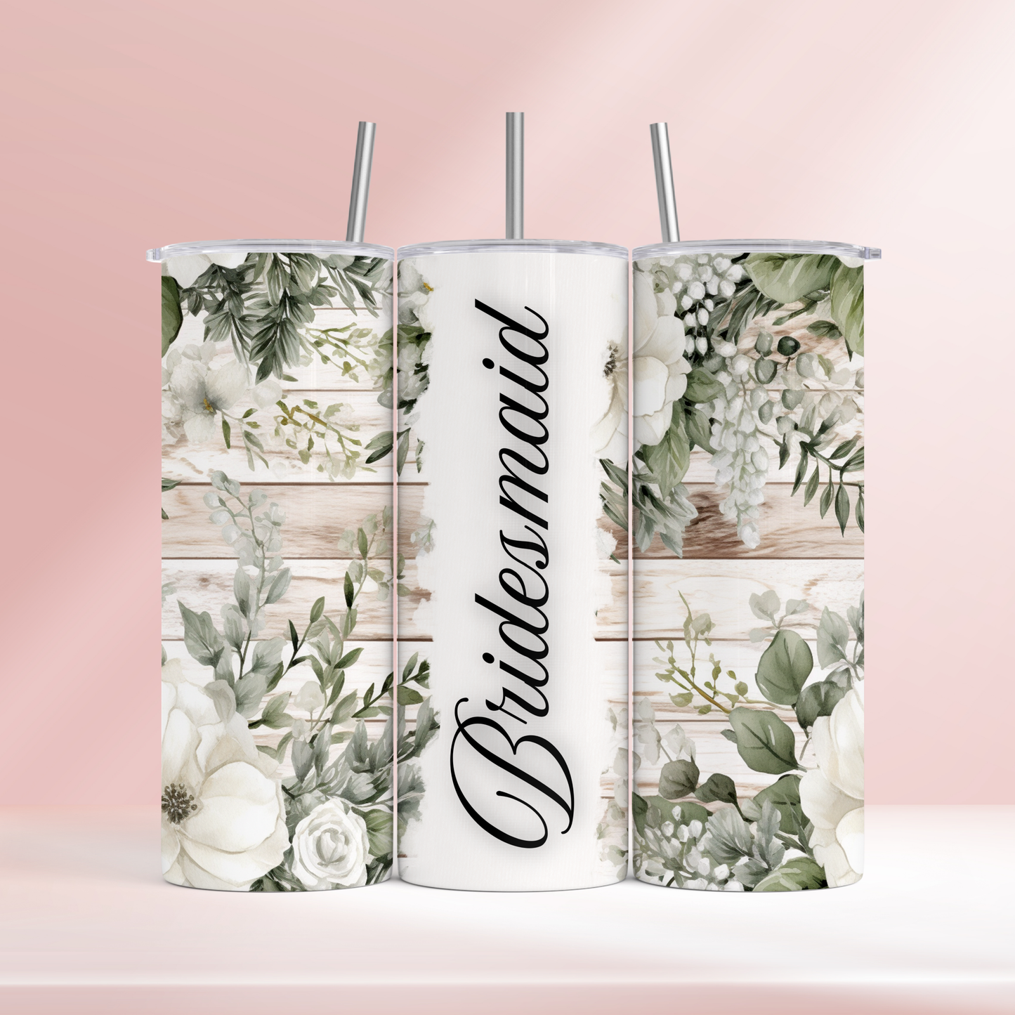 Bride - Rustic flowers - 20oz tumbler