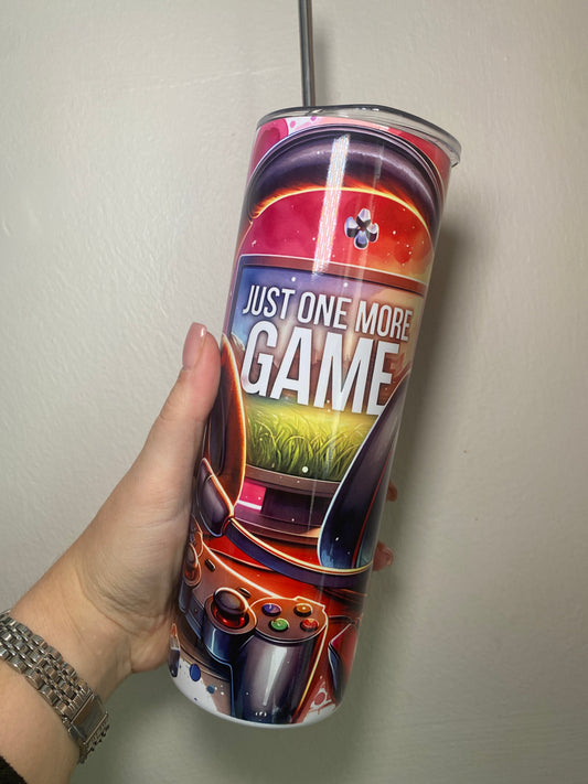 Just one more game - 20oz tumbler