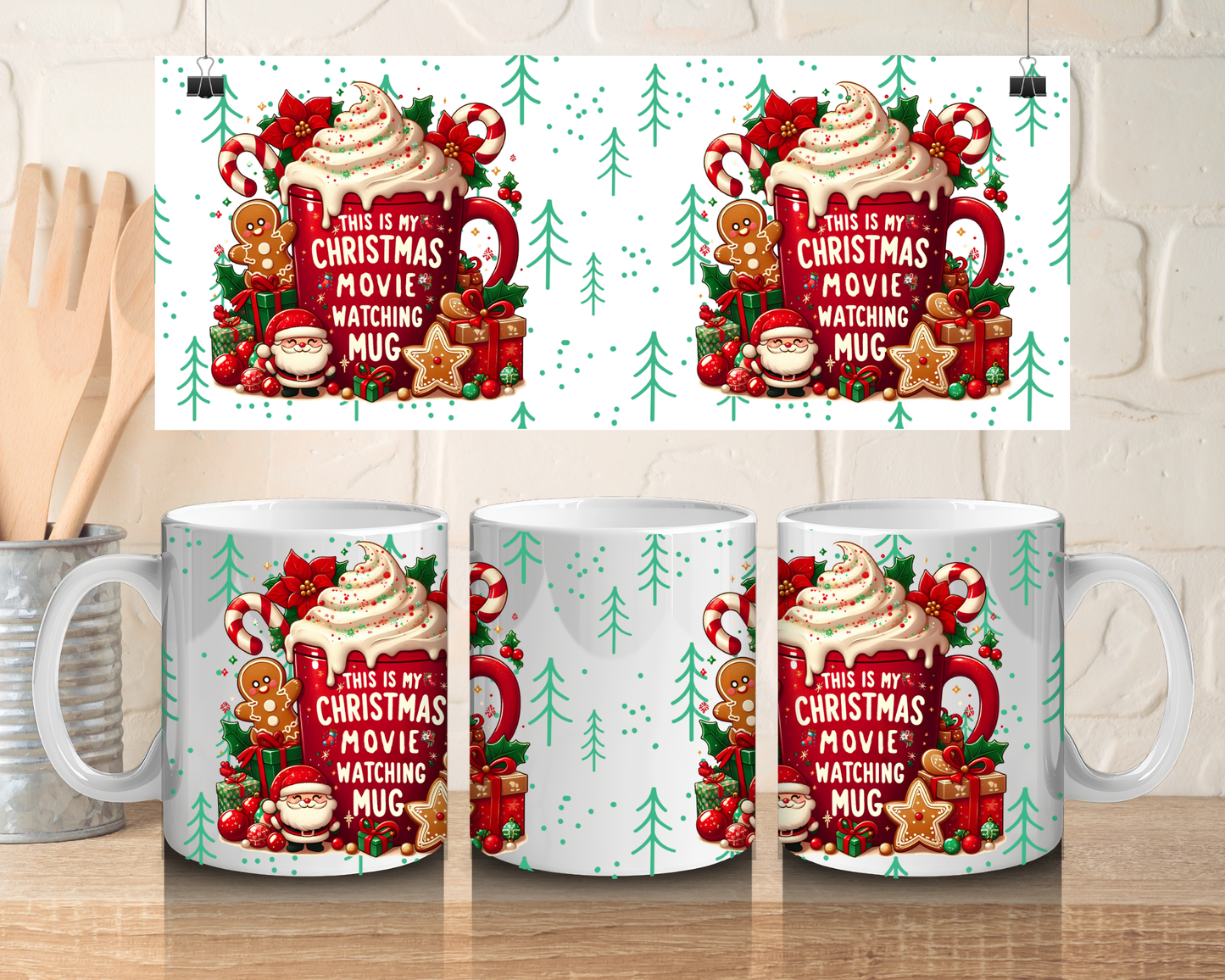 This is my Christmas movie watching mug - 11oz Ceramic mug
