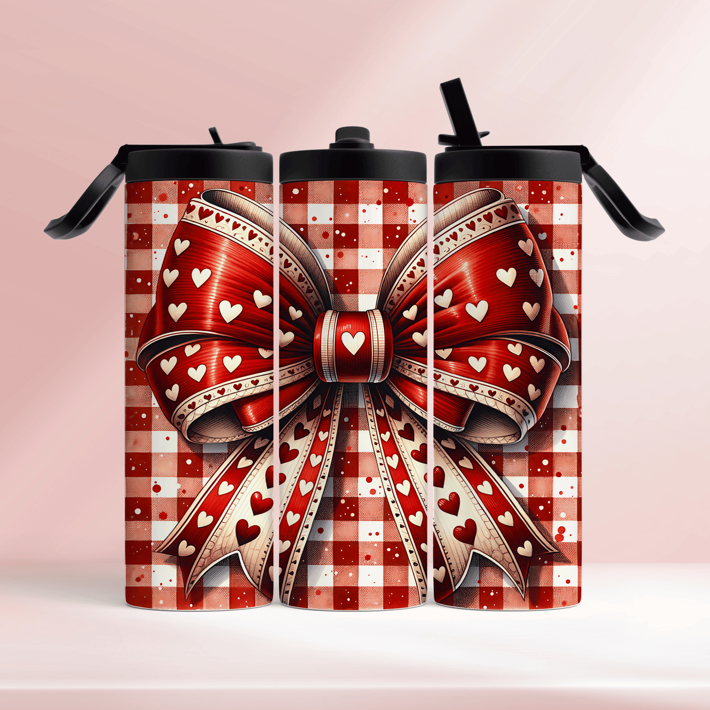🩷 Checkered bow 🩷 - 20oz tumbler