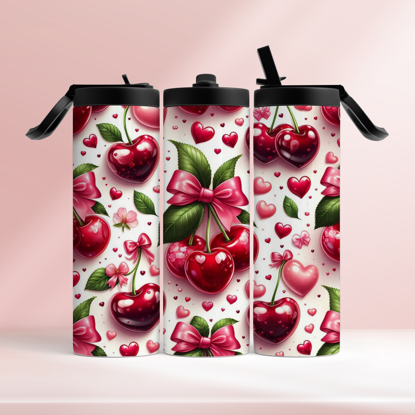 Cherries & Bows - 20oz tumbler