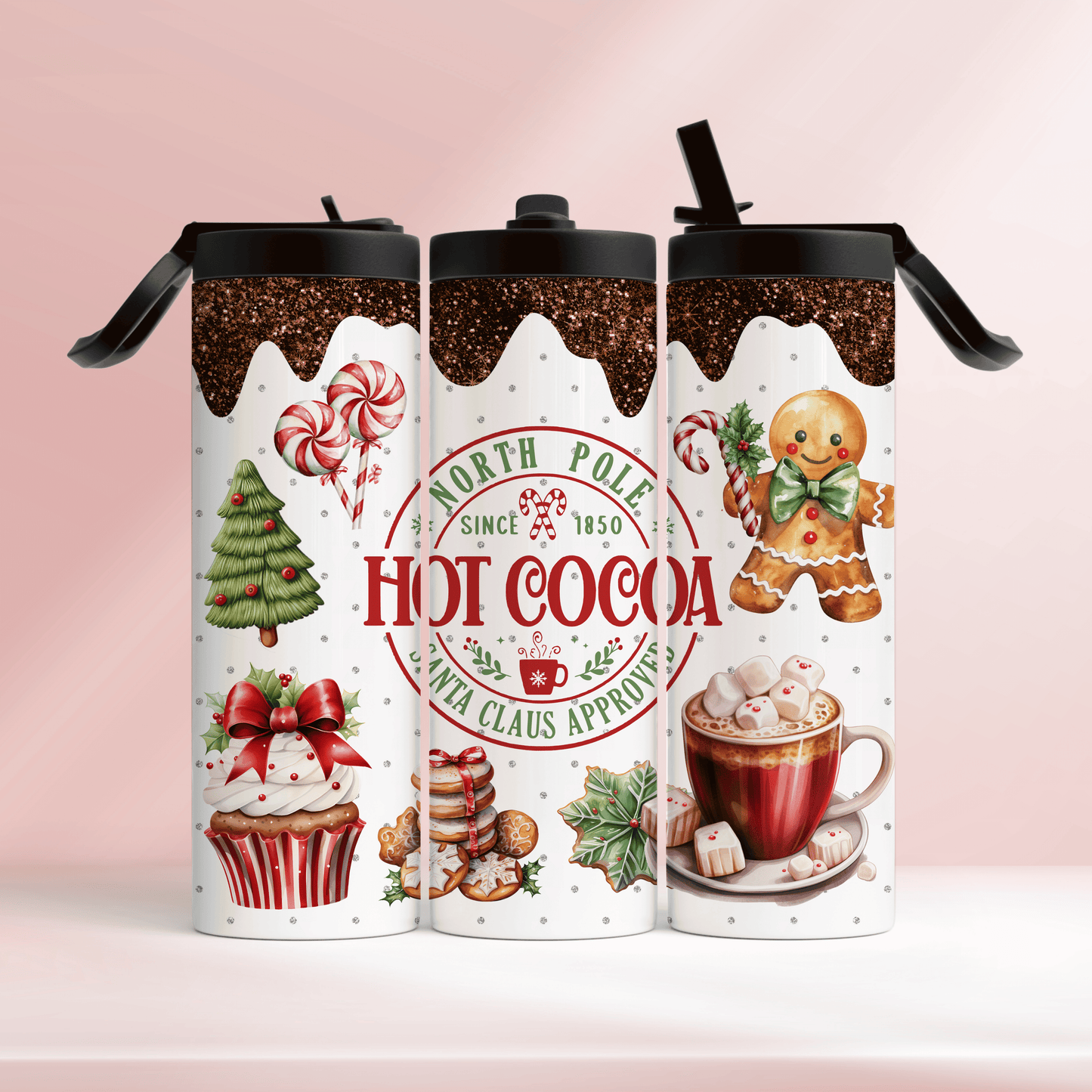 Santa Claus approved hot cocoa - 20oz tumbler