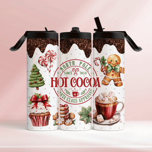 Santa Claus approved hot cocoa - 20oz tumbler