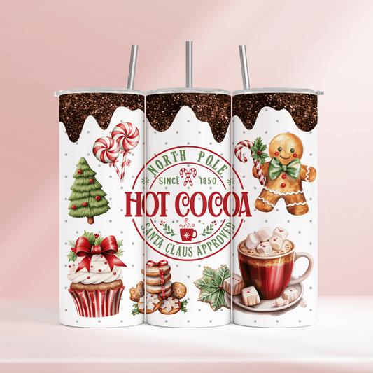 Santa Claus approved hot cocoa - 20oz tumbler