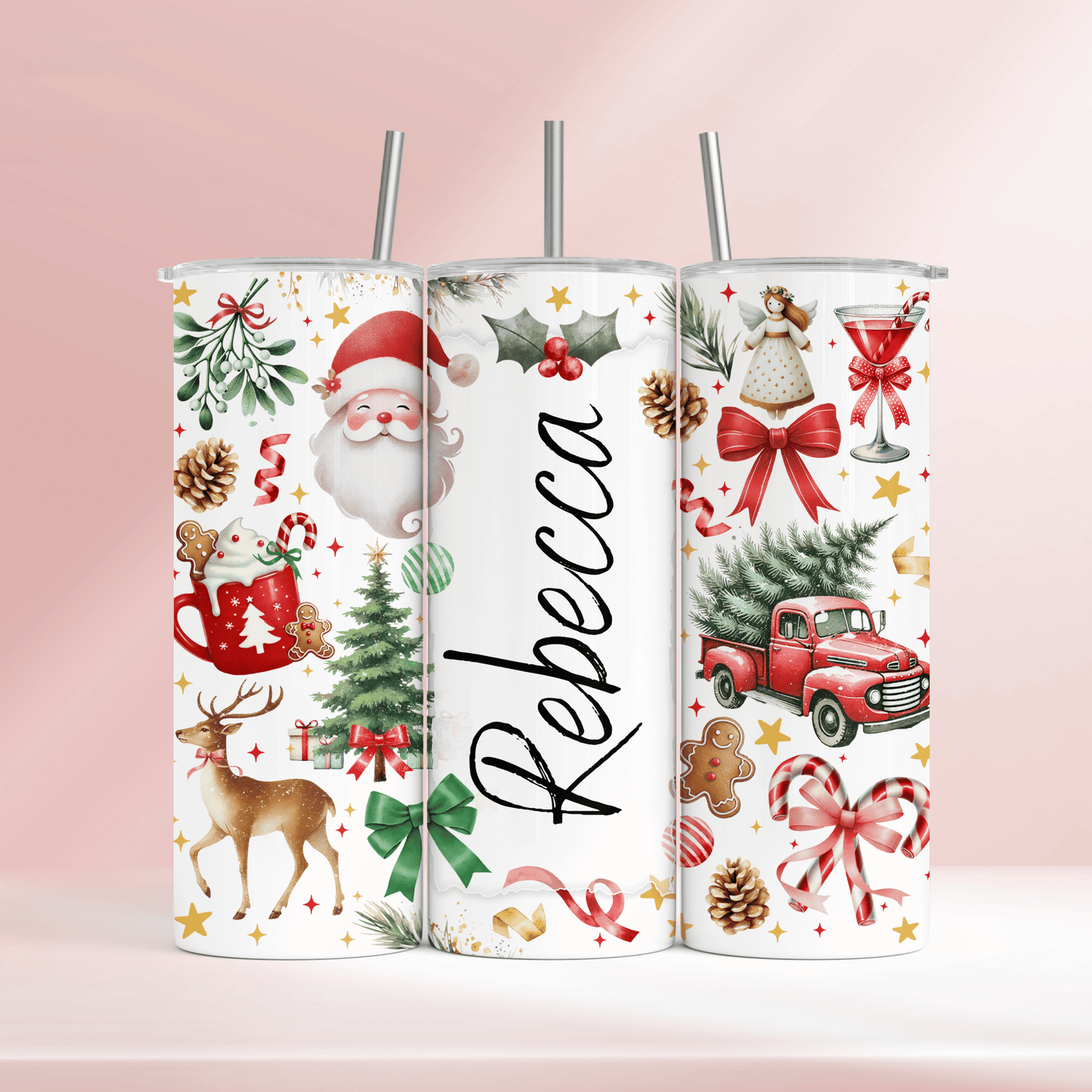 Personalised Christmas- 20oz tumbler