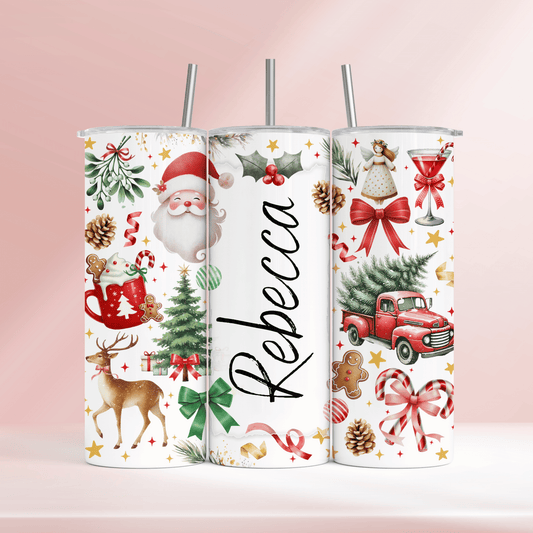 Personalised Christmas- 20oz tumbler