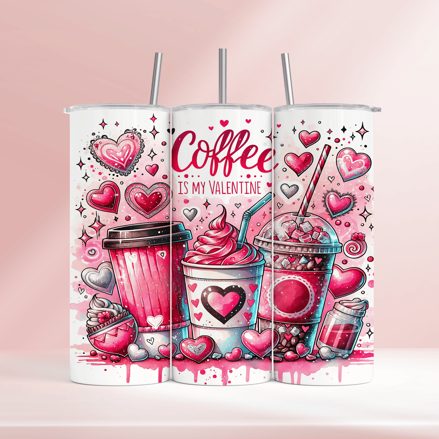 🩷 Coffee is my valentine 🩷 - 20oz tumbler