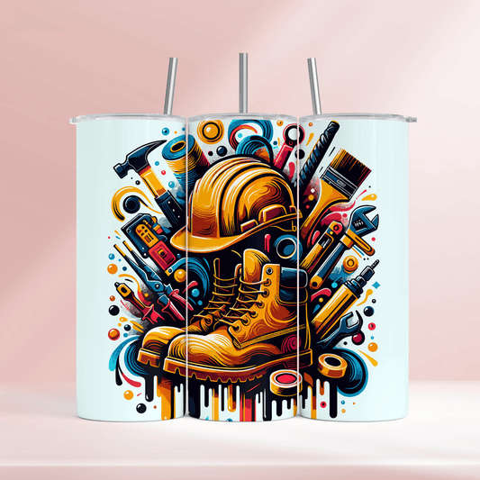 Construction worker - 20oz tumbler