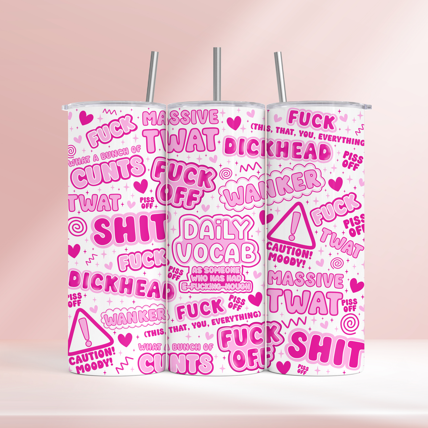 Daily vocab -Swearing - 20oz Tumbler