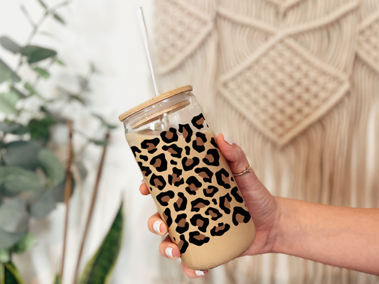 Leopard 16oz Libbey can