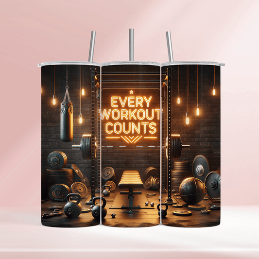 Every workout counts - 20oz tumbler