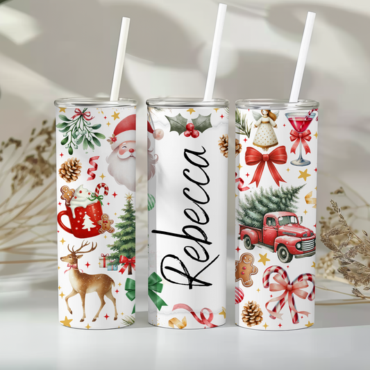 Personalised Christmas- 20oz tumbler