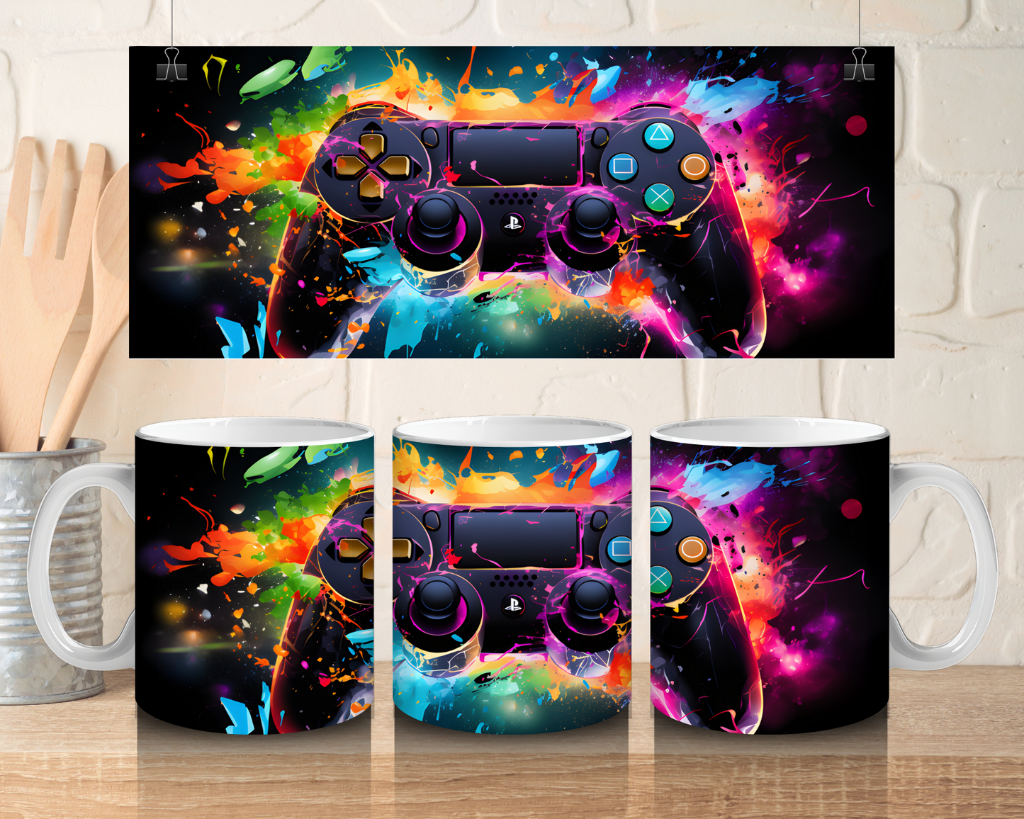 Playstation control - 11oz Ceramic mug