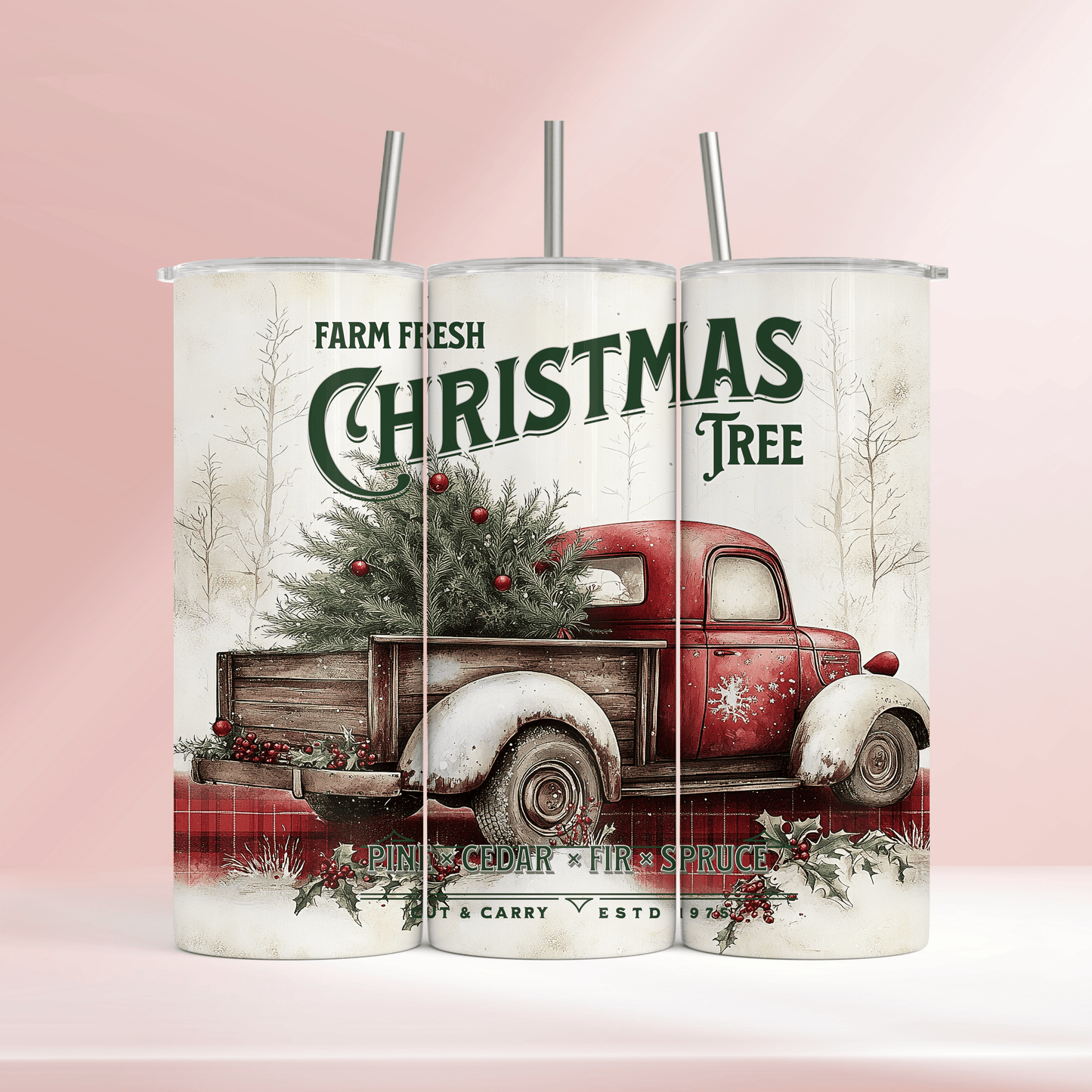 Farm fresh Christmas tree - 20oz tumbler