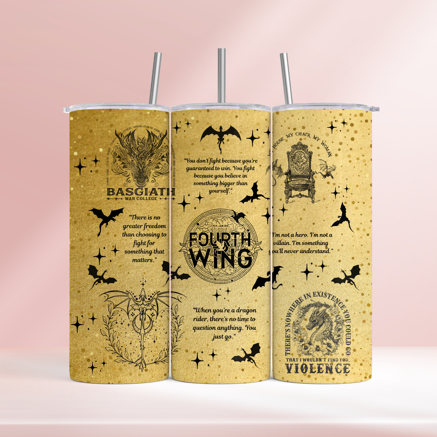 Fourth wing inspired - 20oz tumbler