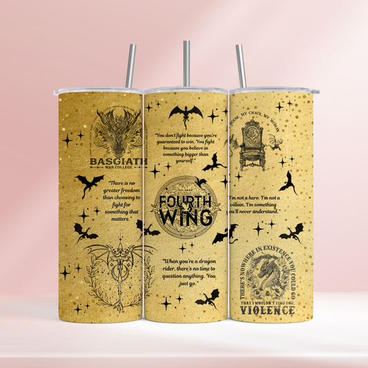 Fourth wing inspired - 20oz tumbler