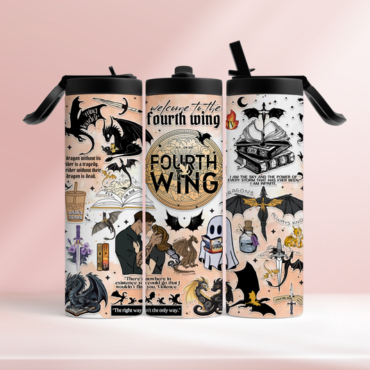 Fourth wing stickers - 20oz tumbler